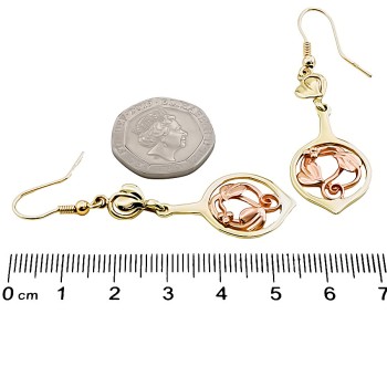 9ct Gold Clogau Drop Earrings